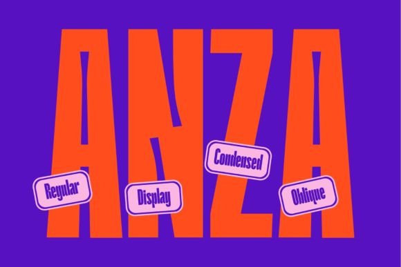 Anza: A Bold Display Font That Elevates Digital Branding