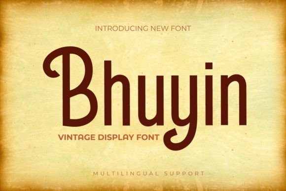 Bhuyin: A Distinctive Display Typeface for Bold Digital Branding