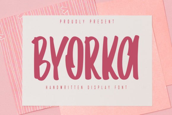 Byorka: A Handwritten Display Font with Quiet Confidence