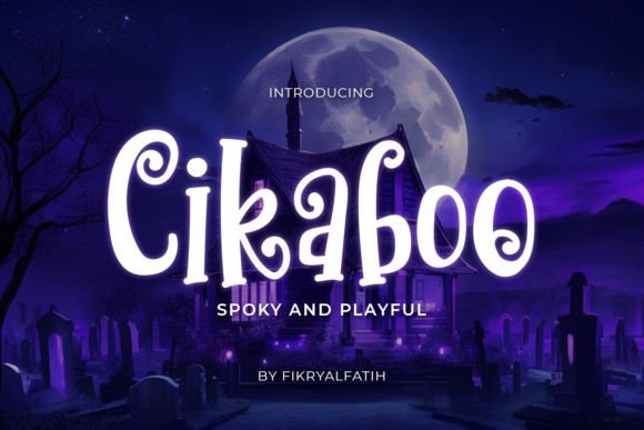 Cikaboo: A Playful Display Font with Spooky Editorial Charm