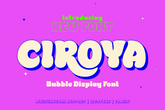 Ciroya: A Bold, Friendly Display Font for Small Business Brands