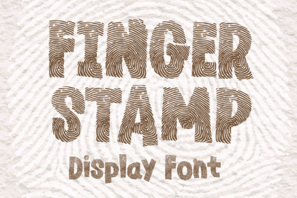 Finger Stamp: A Display Font with Tactile Warmth