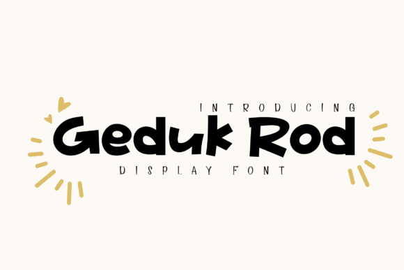 Geduk Rod: A Playful Display Font for Scroll-Stopping Campaigns