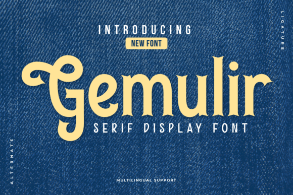 Gemulir: A Serif Display Font That Feels Like a Quiet Moment