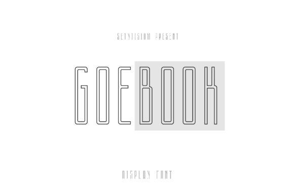 Goebook: A Display Font That Feels Like Hand-Drawn Elegance