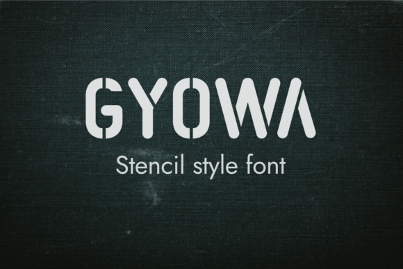 Gyowa: A Modern Stencil Typeface for Scroll-Stopping Branding
