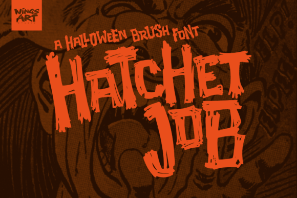 Hatchet Job: A Bold Display Font for Handmade Horror Charm