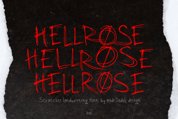 Hellrose: A Hand-Drawn Display Font That Feels Like Your Best Craft Project