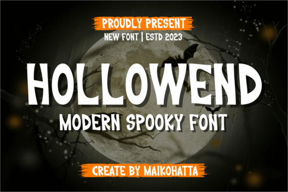 Hollowend: A Spooky Display Font That Actually Works