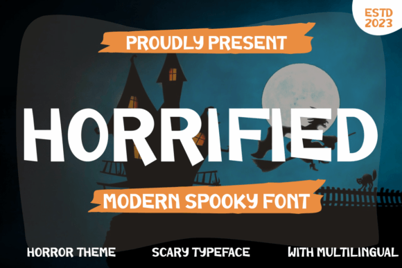 Horrified Font: A Spooky Display Typeface for Halloween Campaigns