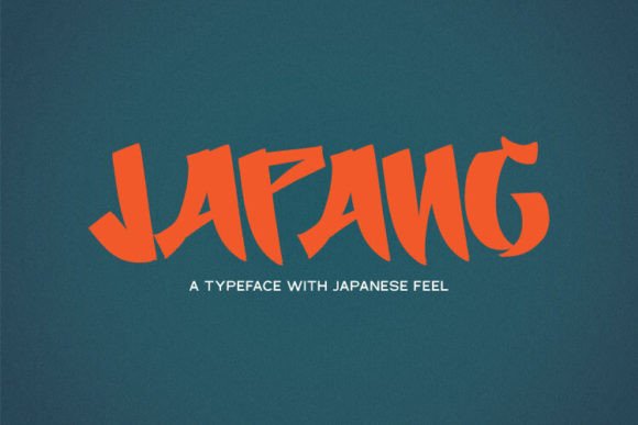 Japang: A Display Font with Japanese Nuance for Handmade Creators