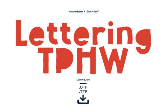 Lettering Tphw: A Display Font That Feels Like a Quiet Conversation