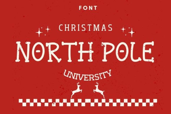 North Pole Christmas Font: A Joyful Display Typeface for Small Business Branding