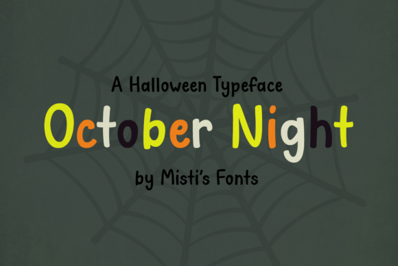October Night: A Playful Halloween Display Font for Makers