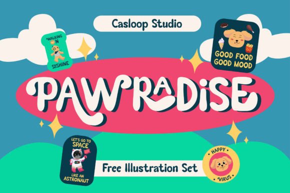 Pawradise: A Playful Display Font That Makes Your Brand Feel Like Home