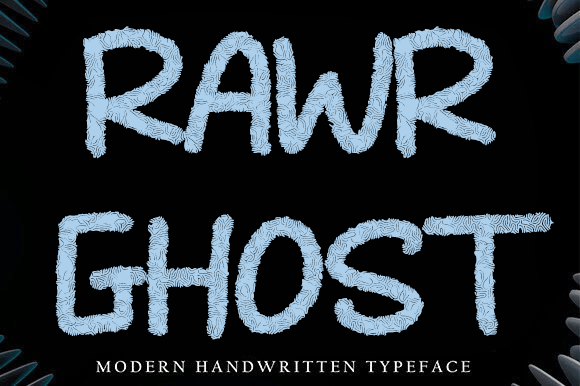 Rawr Ghost: A Display Font with Playful Texture and Editorial Charm