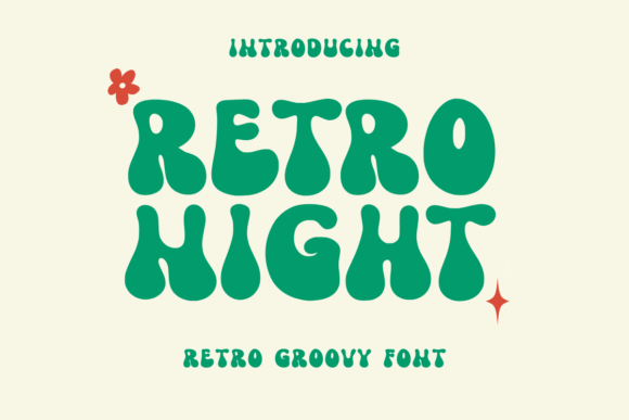 Retro Night: A Joyful Display Font for Editorial Design