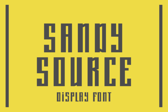 Sandy Source: A Bold Display Font for Handmade Brands