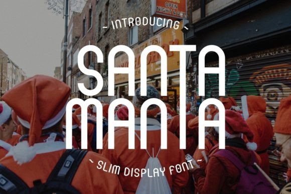 Santa Manta: A Display Font That Brings Christmas Charm to Your Brand