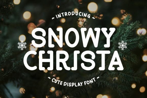 Snowy Christa: A Whimsical Display Font That Brings Holiday Charm to Real Business Branding