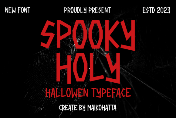 Spooky Holy: A Display Font That Nails Halloween Atmosphere