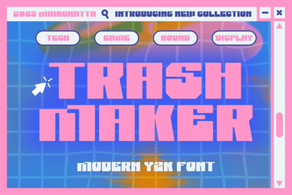 Trash Maker: A Bold Display Font That Demands Attention