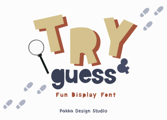 Try and Guess: A Playful Display Font for Handmade Makers